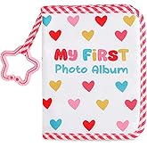 Baby's My First Family Album Soft Photo Cloth Book Colorful Heart My First Book of Photos Cartoon Baby Memory Album Gift Hold
