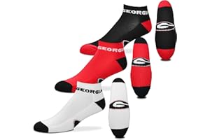 For Bare Feet NCAA Mens Money Ankle Socks-3 Pack Size-Large (10-13)