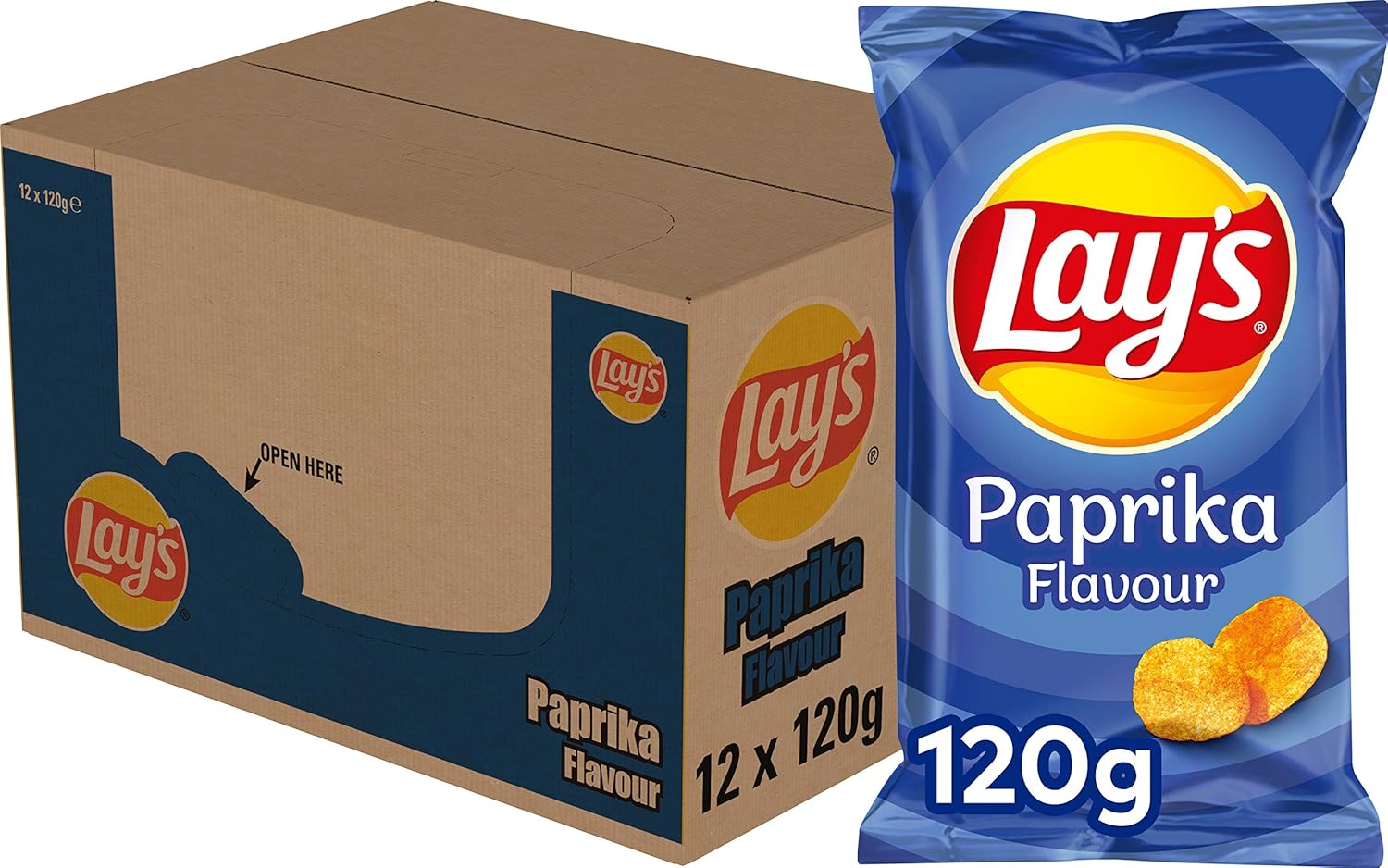 Lay's Chips Paprika, Doos 12 stuks x 120 g Amazon.nl