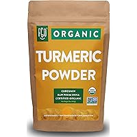 Organic Turmeric Root Powder w/ Curcumin | Lab Tested for Purity | 100% Raw from India | 16oz/453g (1lb) Resealable…