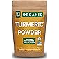 Organic Turmeric Root Powder w/ Curcumin | Lab Tested for Purity | 100% Raw from India | 16oz/453g (1lb) Resealable…