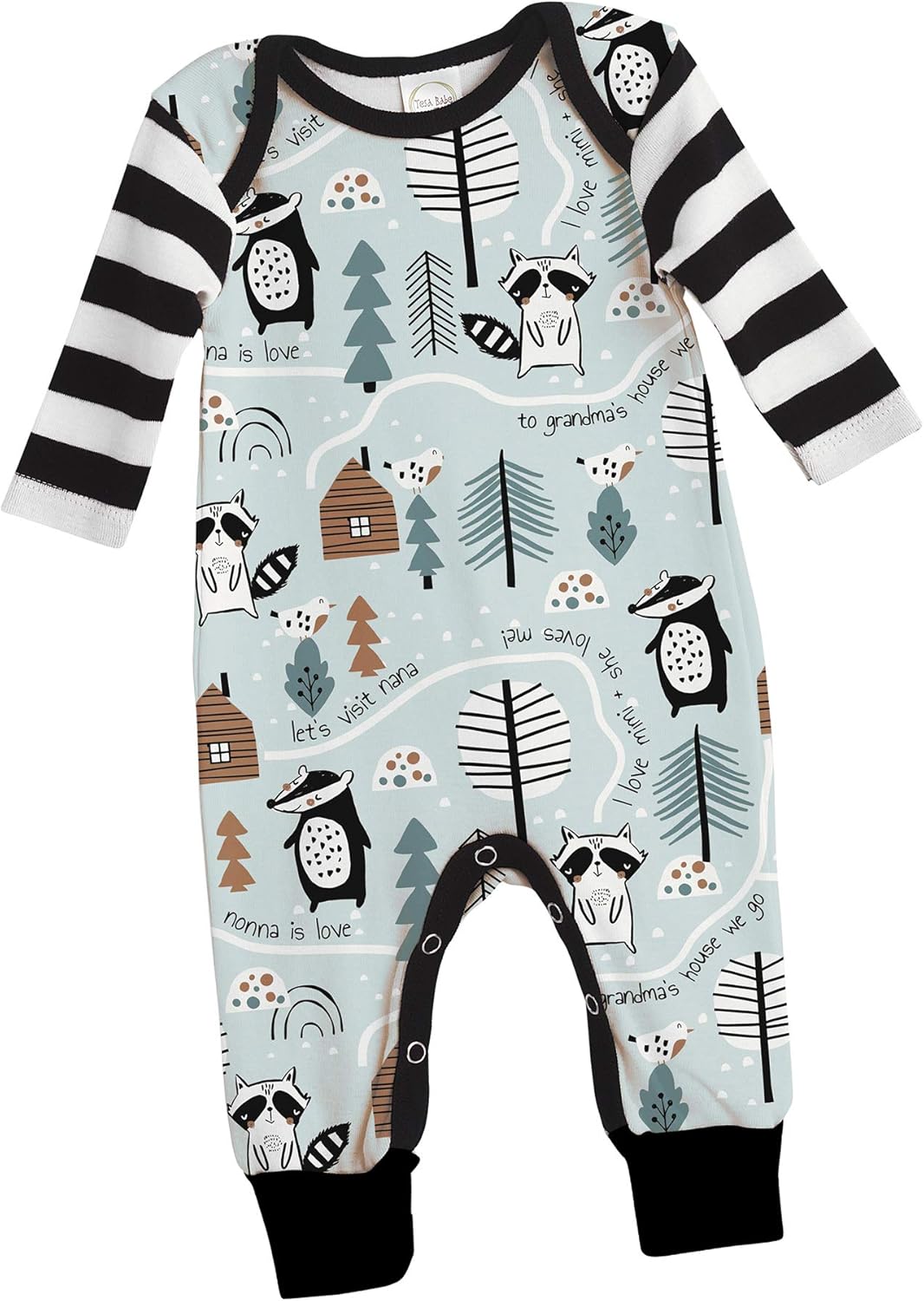Tesa Babe Baby Boy Romper Gift Set for Newborn to Toddler Boys with Animal, Bear, Airplane, Cars Prints