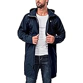 Little Donkey Andy Men's Waterproof Rain Jacket Outdoor Lightweight Mountain Windbreaker Long Coat for Hiking Golf Travel