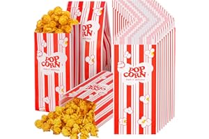 Syntus Popcorn Bags, 500 Pieces 1 oz Paper Popcorn Bags Individual Servings Bulk for Popcorn Machine, Theme Party, Movie Nights