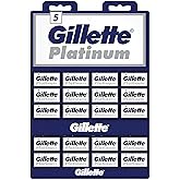 Gillette, 100 Gillette Platinum Double Edge Safety Razor Blades on a display card, 20 dispnesers of 5 Blades