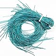 Embroiderymaterial French Coil Bullion Metallic Wire Dabka for Embroidery,Beading and Jewelry Making, Enamel Blue Color, 1MM, 45.72 Mtr(100 Gram)