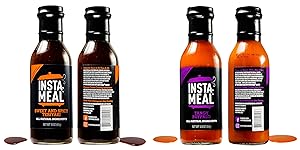 Insta-Meal Instant Pot Compatible Sauce, Sweet & Spicy Teriyaki & Tangy Buffalo Wing Cooking Starter Bundle - Fresh and Healthy, One-Pot Pressure or Slow Cooker Meals