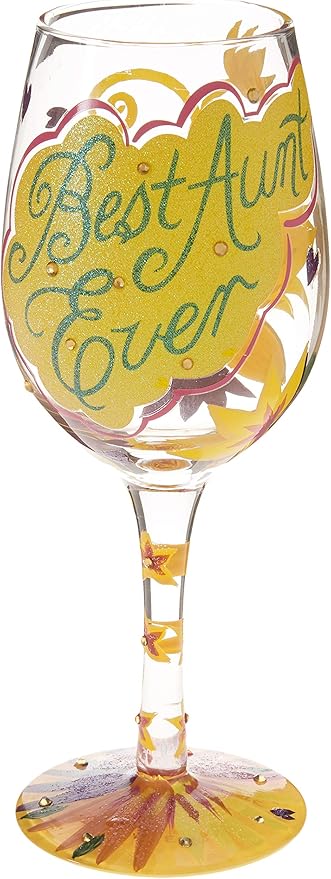 best aunt ever wine glass
