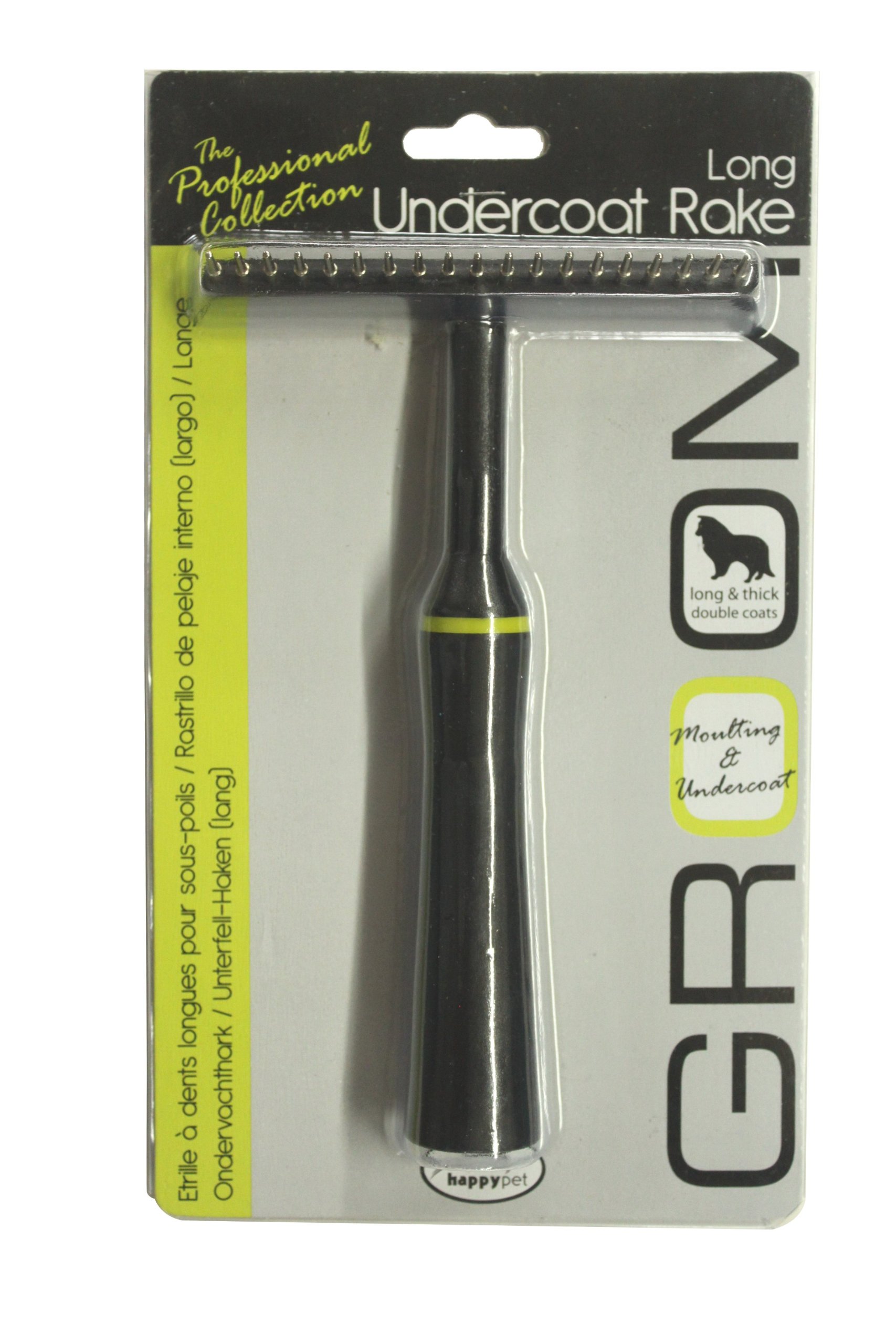happypet Groom Long Undercoat Rake for Dogs,X-Small