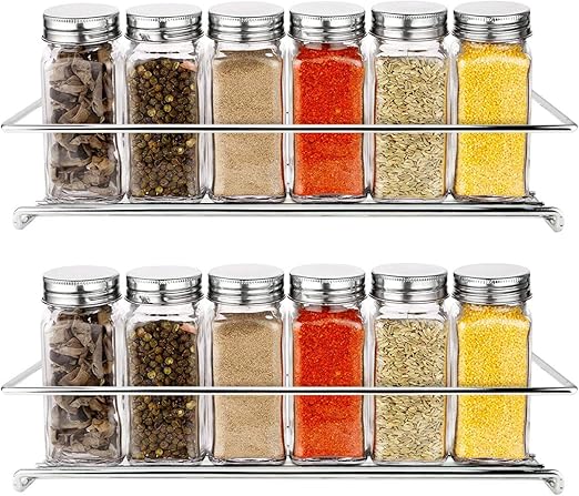 Amazon Com Spice Racke Organizr For Cabinet Or Wall Mount Space