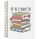 LADOCK It Is Okay to Mental Health Spiral Notebook, Therapy Journal for Women, Mental Health Gifts, Therapy Counselor Office Must Haves, Inspirational Notebooks for School Work, 5.5x8.3