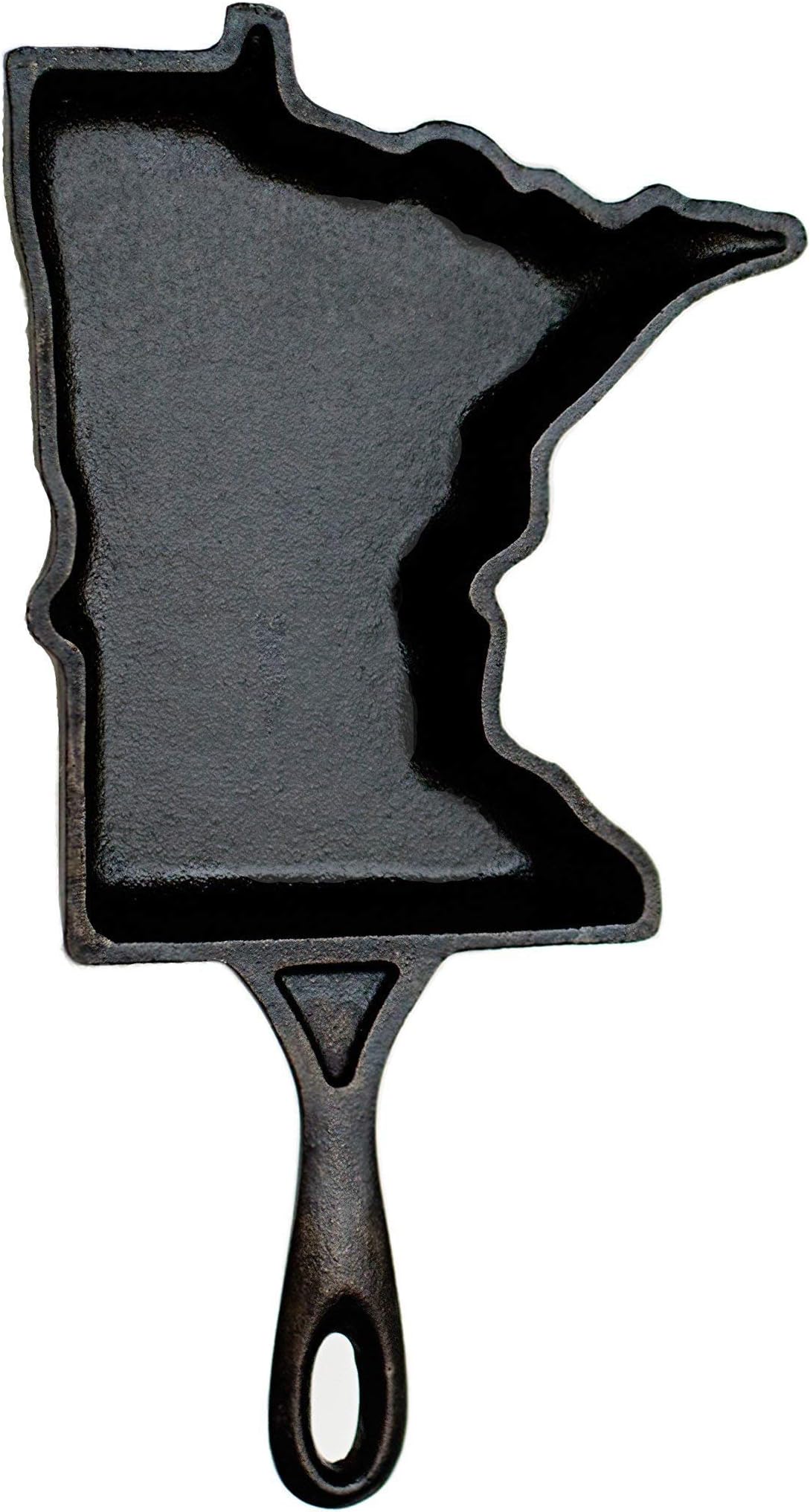 "Art of the State" Minnesota Pre-Seasoned Cast Iron Skillet, Made in the USA and Heirloom Quality