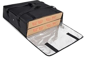 Brandzini Insulated Pizza Delivery Bag 20-Inch by 20-Inch by 6-Inch