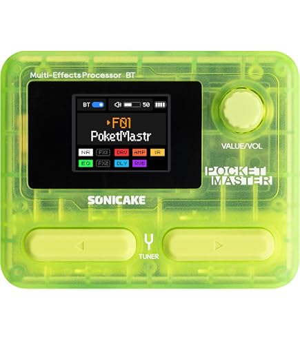 SONICAKE Pocket Master - Pedal Multiefeitos Portátil, Mais de 100