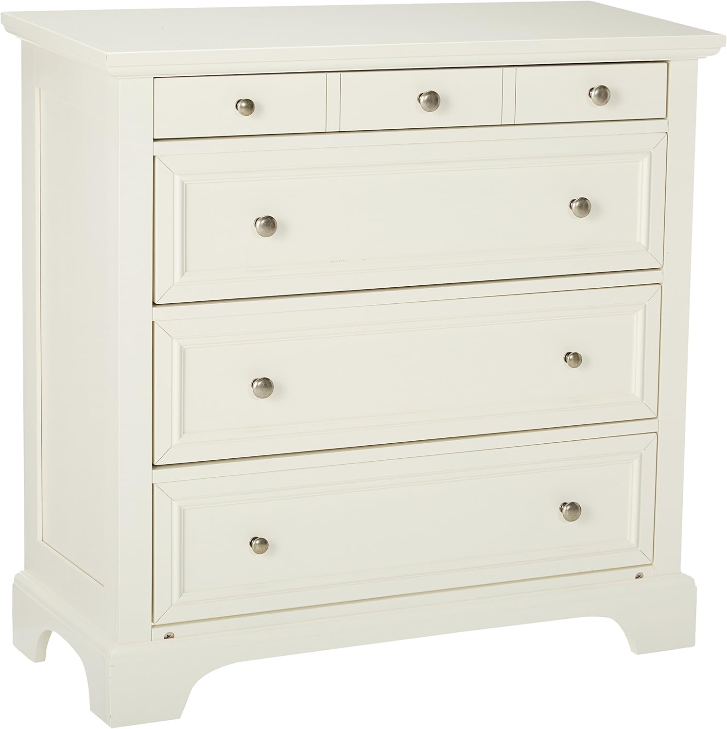 Amazon Com Home Styles Naples White Finish Four Drawer Chest