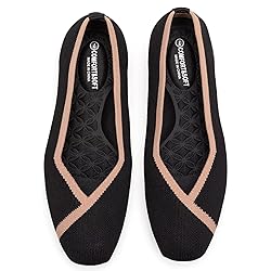Frank Mully Womens Square Toe Flat Shoes