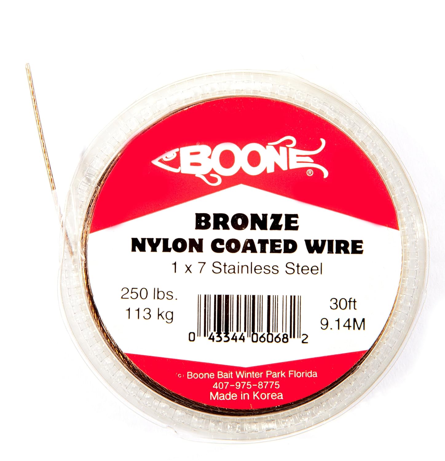 Sports Fitness Leader Rigging Ganzer Technology Com Boone 1 X 7 Nylon Coated Bronze Wire 250 Pound