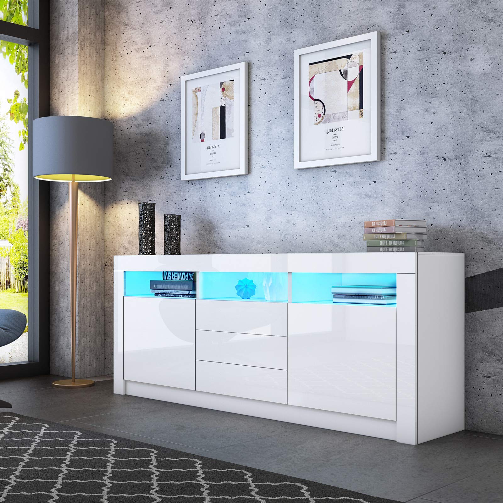 Homeaning Sideboard Cabinet Chest Of Dra Buy Online In Malta At Desertcart