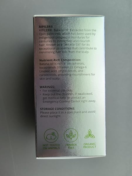 AIPILER ORGANIC BATANA OIL FOR HAIR STRENGTHENING: UNREFINED TREATMENT FOR CURLY/COILY/WAVY HAIR