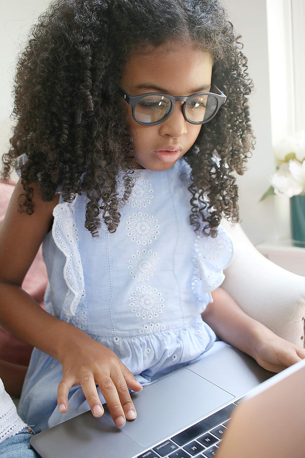 Babiators Blue Light Screen Saver Keyhole Glasses - Out Of The Blue, 6 Years - Image 3