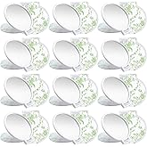 Quzzil 24 Pcs Floral Small Compact Mirrors Bulk for Women Mini Pocket Mirrors Purse Travel Makeup Portable Folding Glass Gift for Wedding Guest Bridal Shower Birthday Party Favor (Green)