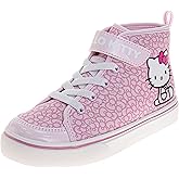 Sanrio Hello Kitty High Top Sneakers for Girls - Kids Sneaker Ankle Hightops Lightweight Breathable Fashion Shoes (Sizes: 11-13 Little Kid / 1-4 Big Kid)