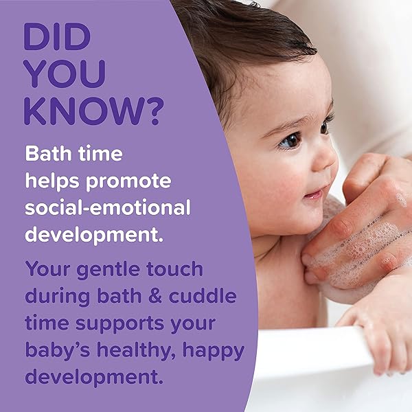JOHNSON’S CALMING BABY SHAMPOO WITH SOOTHING NATURALCALM SCENT, HYPOALLERGENIC & TEAR-FREE BABY HAIR SHAMPOO, FREE OF PARABENS, PHTHALATES, SULFATES & DYES, 20.3 FL. OZ