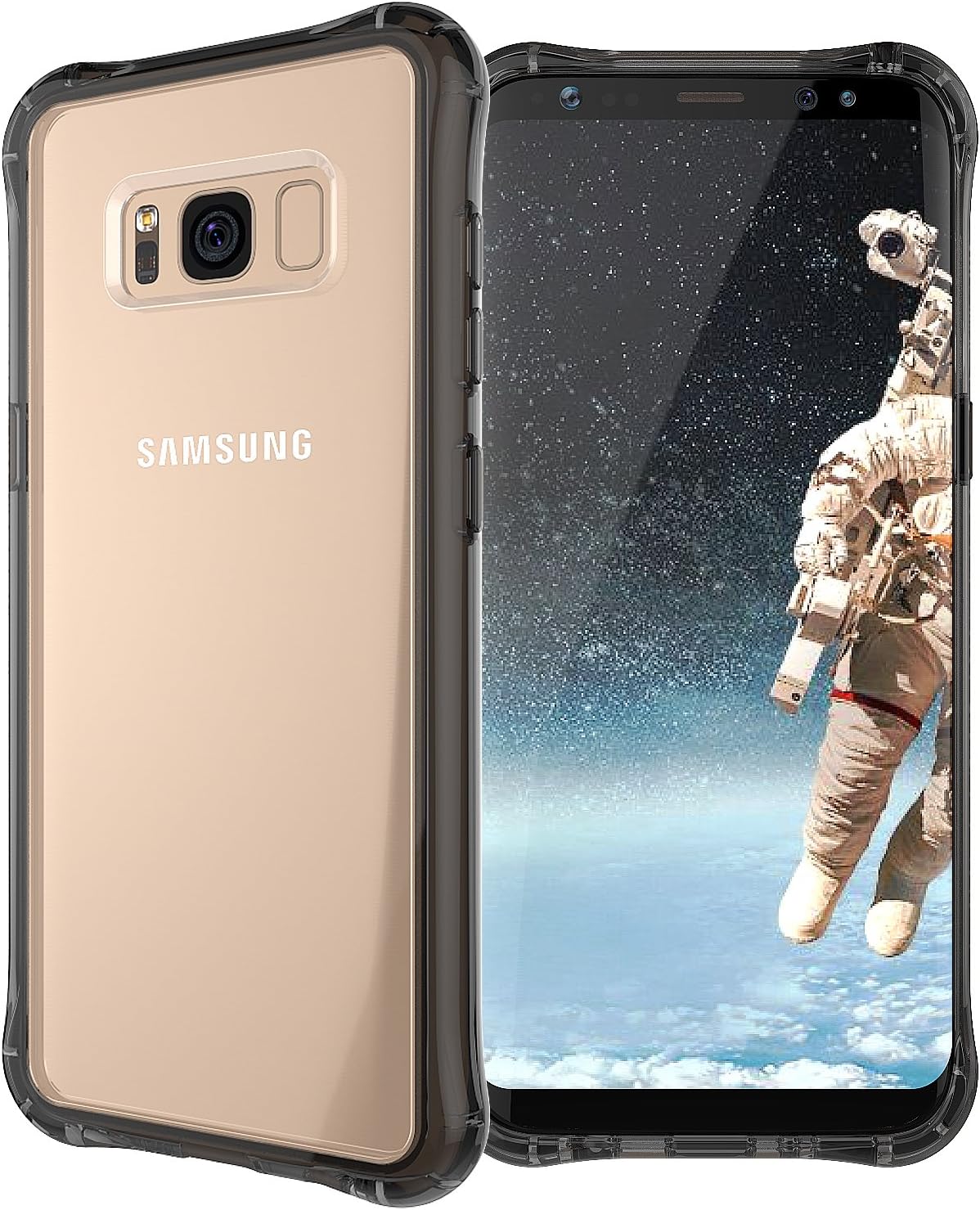 Samsung Galaxy S8 Case Clear Hybrid Transparent Shock Absorption Bumper Cover