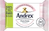 Andrex Pure Care Washlets Flushable Toilet Wipes Extra Gentle Fragrance Free 12 view 2