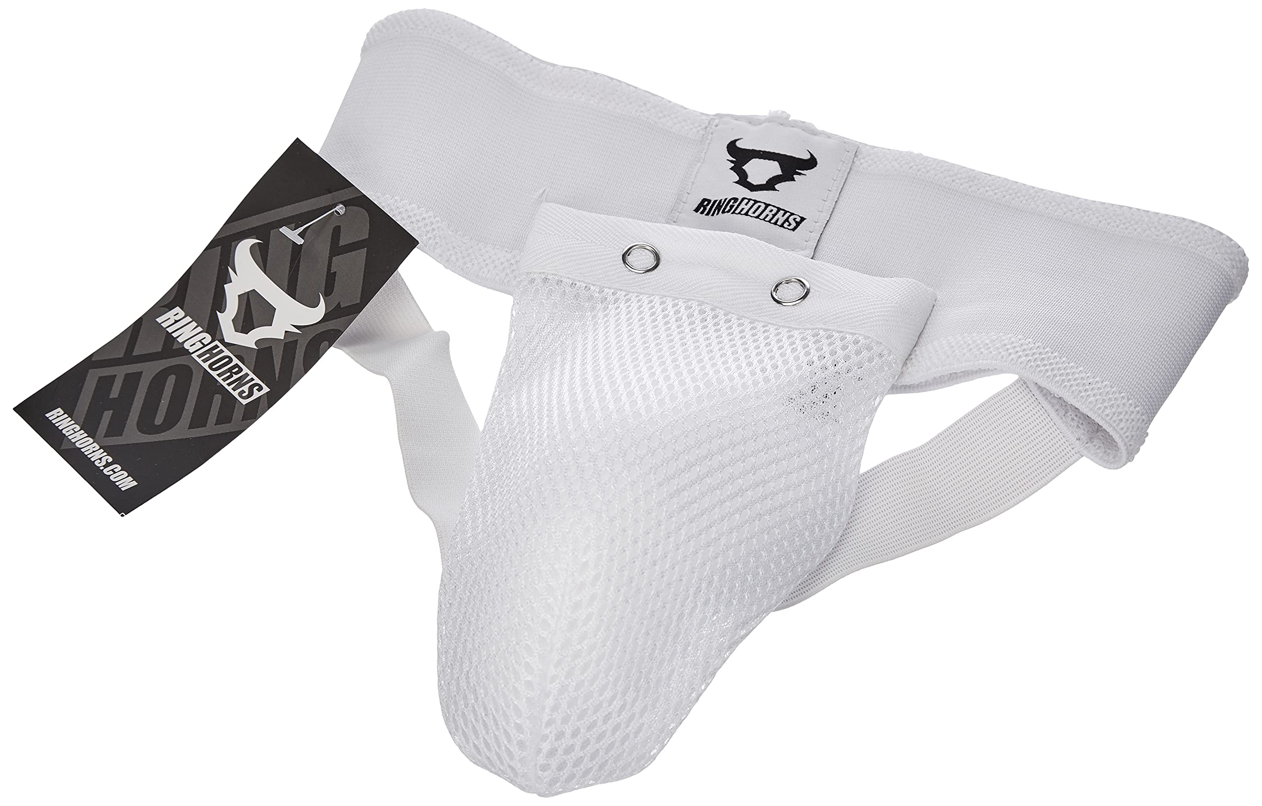 Ringhorns, Charger Kids Groin Guard & Support, Unisex Kids, 12 Years, White