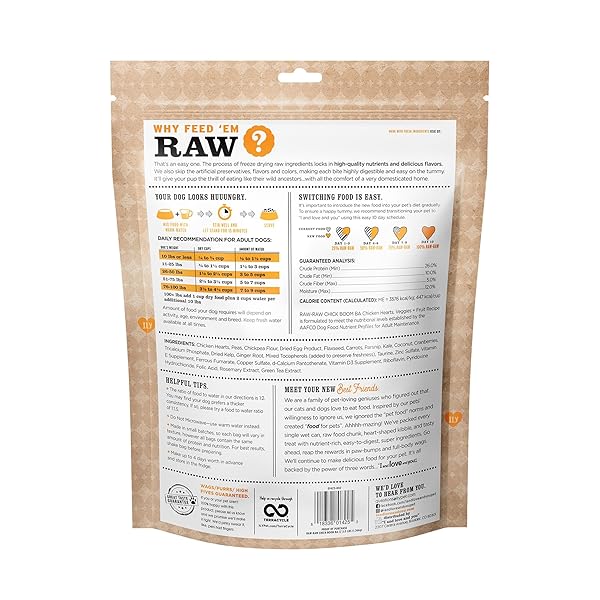 I AND LOVE AND YOU STIR AND BOOM DEHYDRATED FREEZE DRIED RAW DOG FOOD – CHICKEN – GRAIN FREE, REAL MEAT, NO FILLERS, 3LB BAG