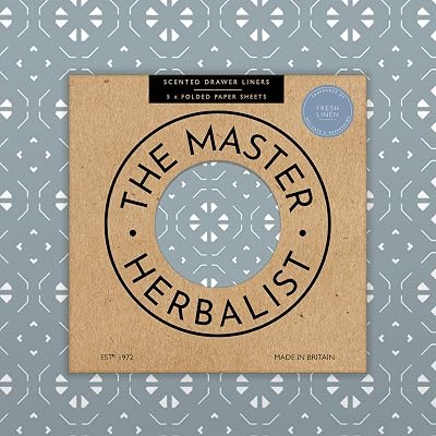 The Master Herbalist Fragrant Drawer Liners Pack of 5 Essential Oils