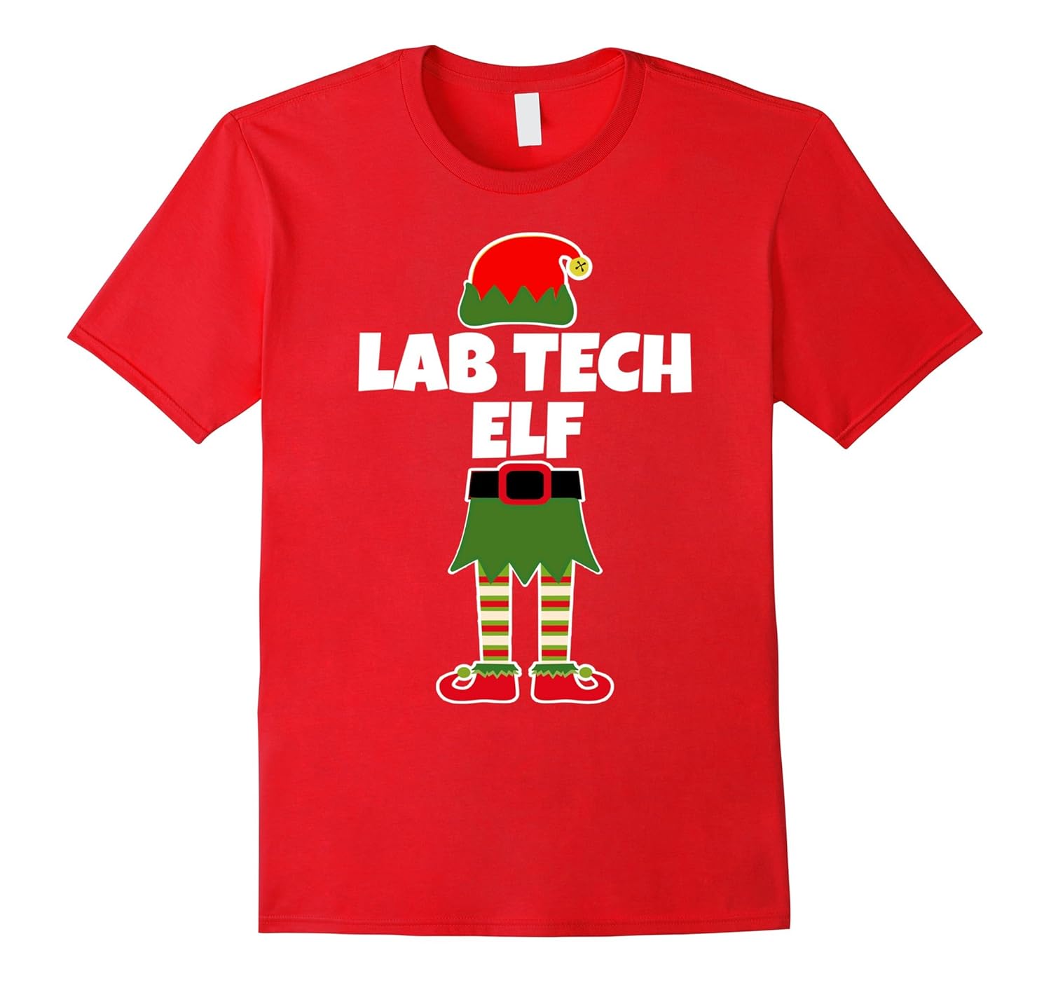 Lab Tech ELF Christmas T Shirt Laboratory Tech Phlebotomist-ANZ