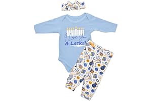 UNIQUE BABY Baby Girls 3pc Outfit Set Long Sleeve Bodysuit with Pants and Headband