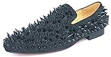 Justar Men's Leather Loafers Spikes Slippers Dress
