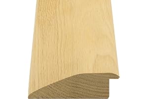 Kigley Solid Red Oak Interior Threshold Wood Oak Threshold Transition Overlap Threshold Doorways Reducer Threshold(36 x 4.13 x 1.25 Inches)