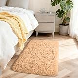 Aspire Homeware Fluffy Rug 50x80 cm Beige Soft Shag Carpet