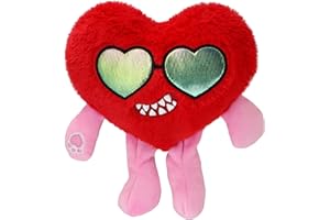 Tiralia Red Love Plush Toy, Heart Small Cushion, Valentine Stuffed Mini Plush, Heart Decoration, Proposal Gift Remembrance (Red)