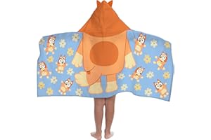 Jay Franco Kids Hooded Towel – 22" x 51" Super Soft Bath Wrap with 3D Hood, Beach, Pool & Travel, Official Licensed Product, 