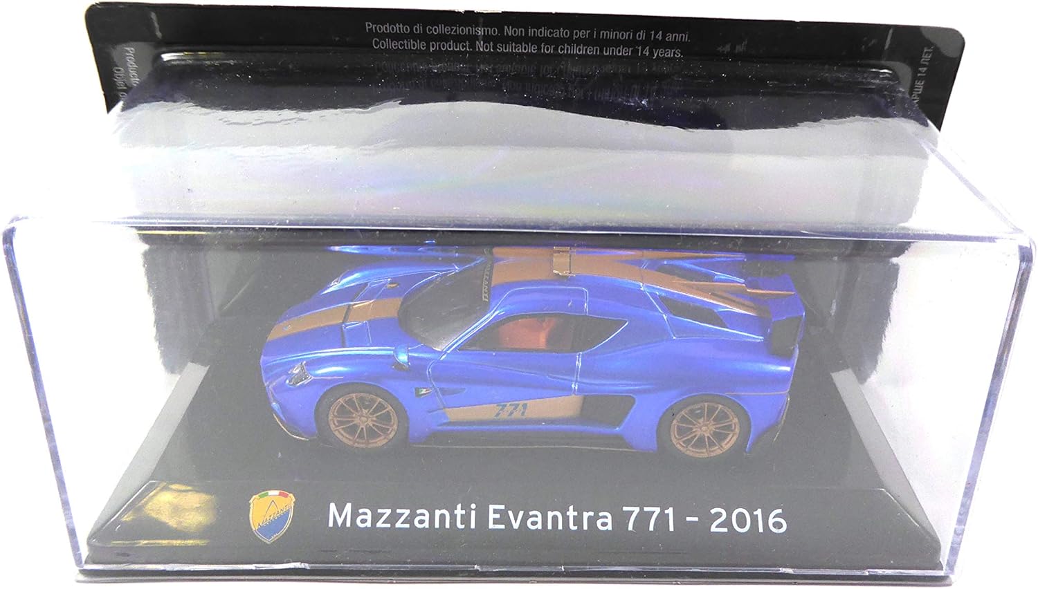OPO 10 - Car 1/43 Collection SUPERCARS Compatible with Mazzanti Evantra 771 2016 (S70) - Image 4