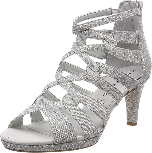 tamaris silver sandals