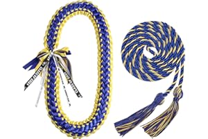 TFTAFAN Graduation Leis and Graduation Honor Cords Class of 2025 Graduation Ribbon Lei Graduation Necklace Braided Necklaces gift for Student Gifts Party Supplies