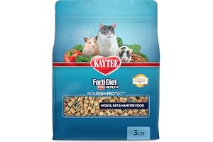 Kaytee Forti Diet Pro Health Small Animal Food For Mouse And Pet Rats, 3-Pound