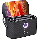 Ikarao Portable Karaoke Machine for Adults, Built-in Lyrics Display and Screen, 2 Self-Charging Wireless Microphones, Karaoke App, 140W Speaker, Connects to TV for Home Party Birthday Outdoor Camping
