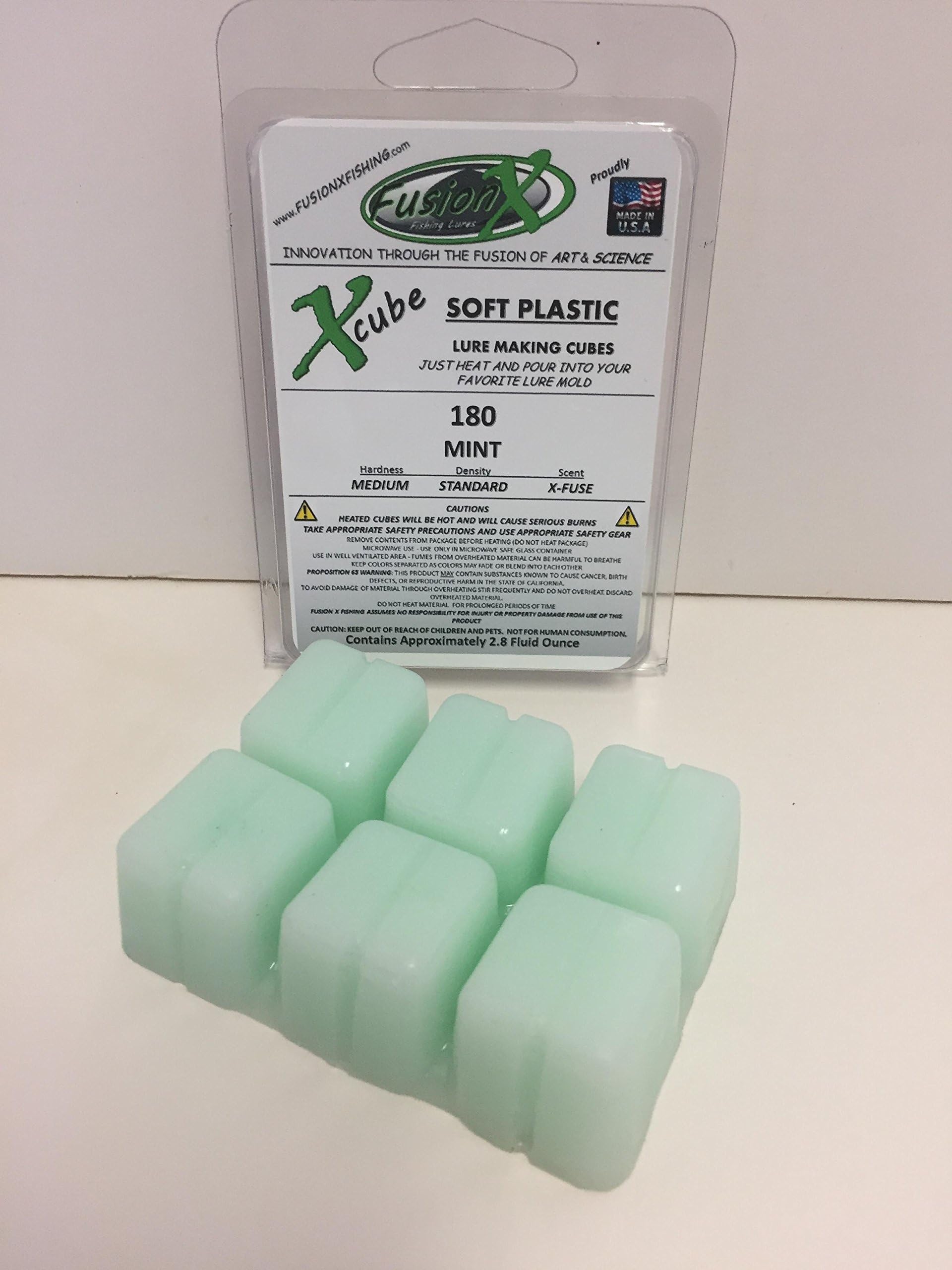 Fusion X Fishing - Xcube Soft Plastic Plastisol Lure Making Cubes - Color Favorites - 3 Pack