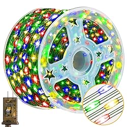 KNONEW 400FT Outdoor Christmas Fairy Lights Plug