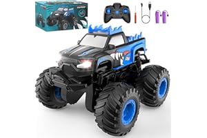FAFUGANIA Remote Control Car, 20km/h All Terrain Monster Tuck Toys with Upright Driving and 360° Rotation, Remote Control Tuck with Auto Demo, 2.4Ghz Rc Car, Monster Trucks for Boys and Girls 3+ 4-7 8-12