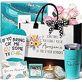Birthday Gifts for Women Friendship, Inspirational Self Care Gifts Basket for Women Thank You Gift, Unique Valentines Day Gift for Mom Her Best Friend Sister Coworker Wife Nurse Teacher w/ Tote Bag
