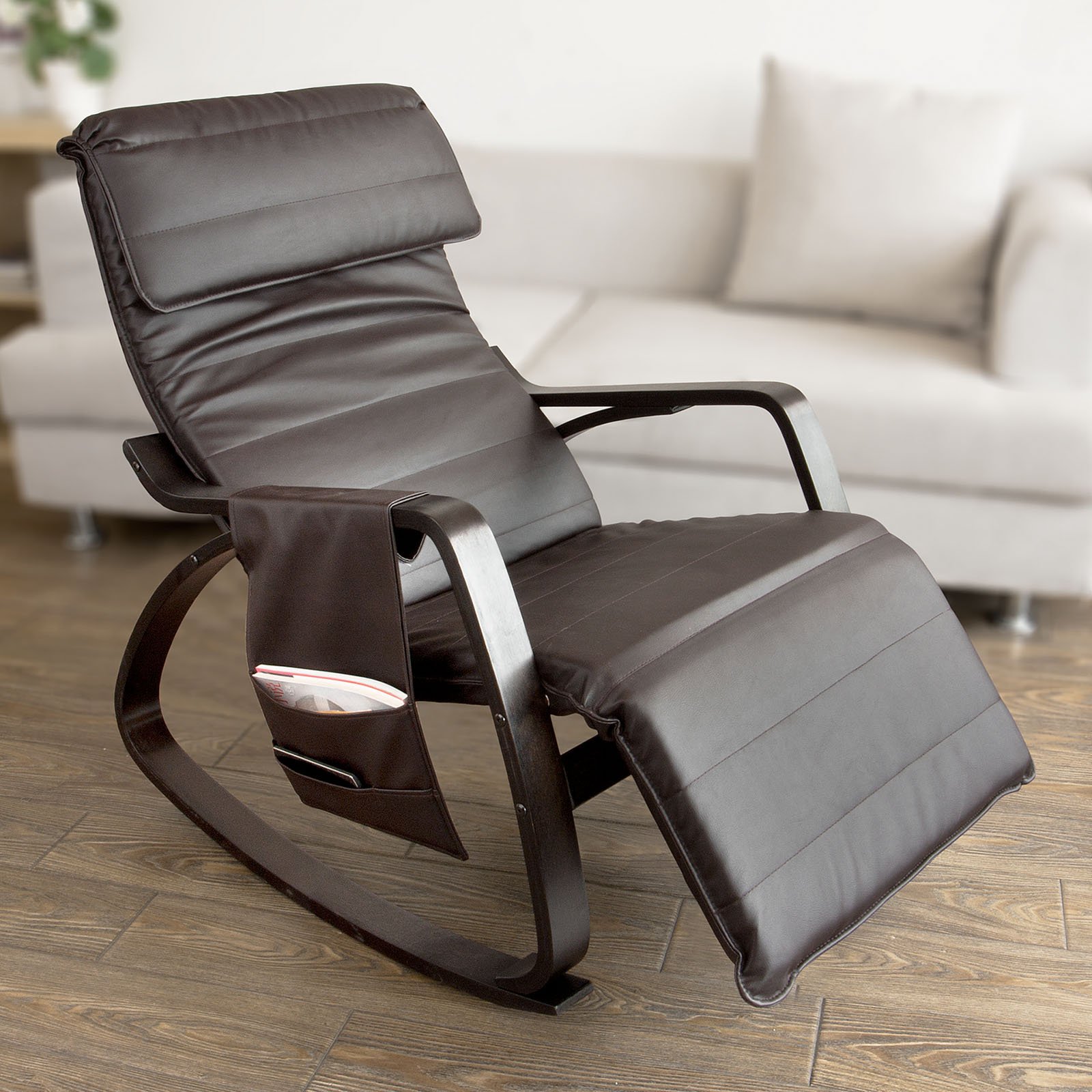 Simple Relax Rocking Chair Mua Haotian New Relax Rocking Chair Lounge Chair with Adjustable ...