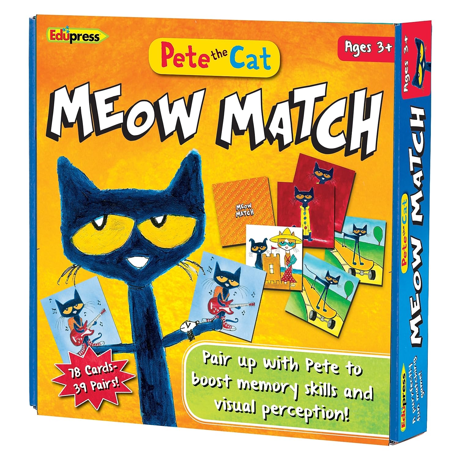 Edupress Teacher Created Resources - Pete The Cat Meow Match Game